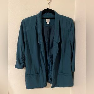 Lauren Conrad dark teal blazer